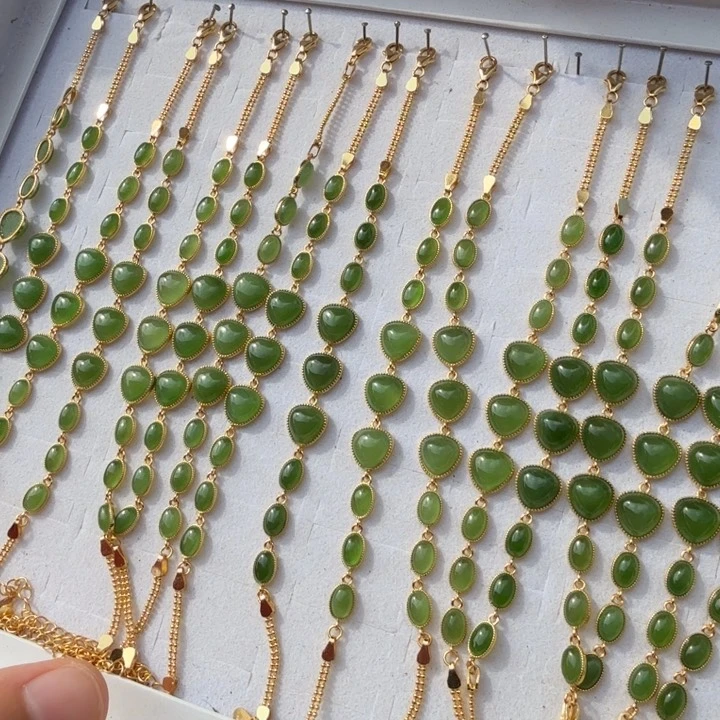 和田玉未镶嵌颈饰智冰阳绿手链多样性发一条