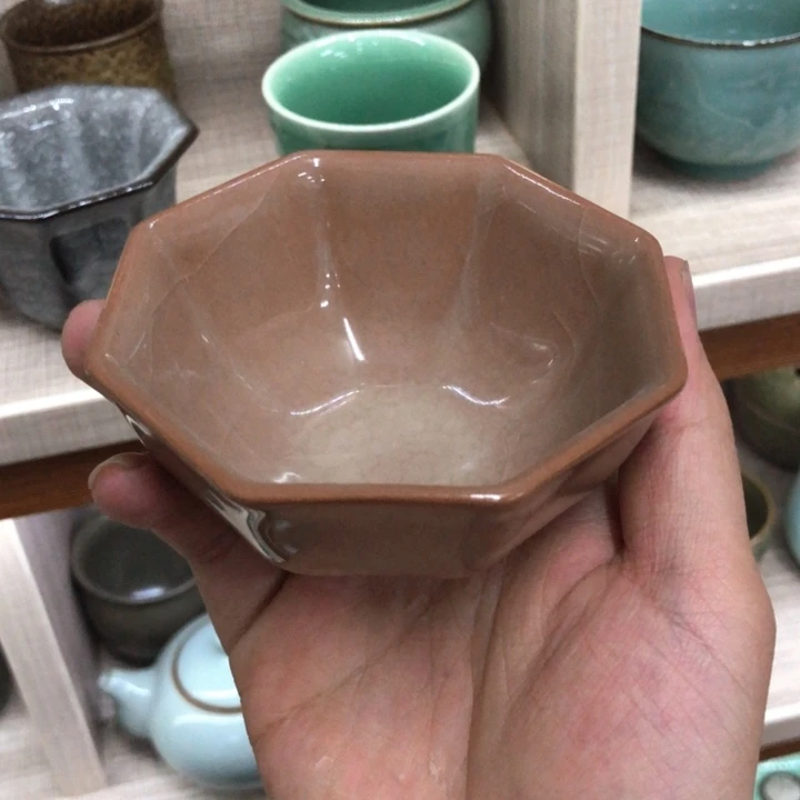 龙泉青瓷茶具微瑕8393