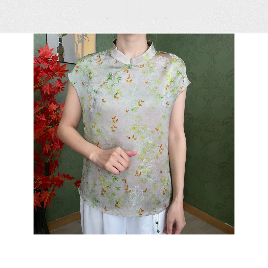 851 新中式国风中式小衫时尚显瘦休闲上衣