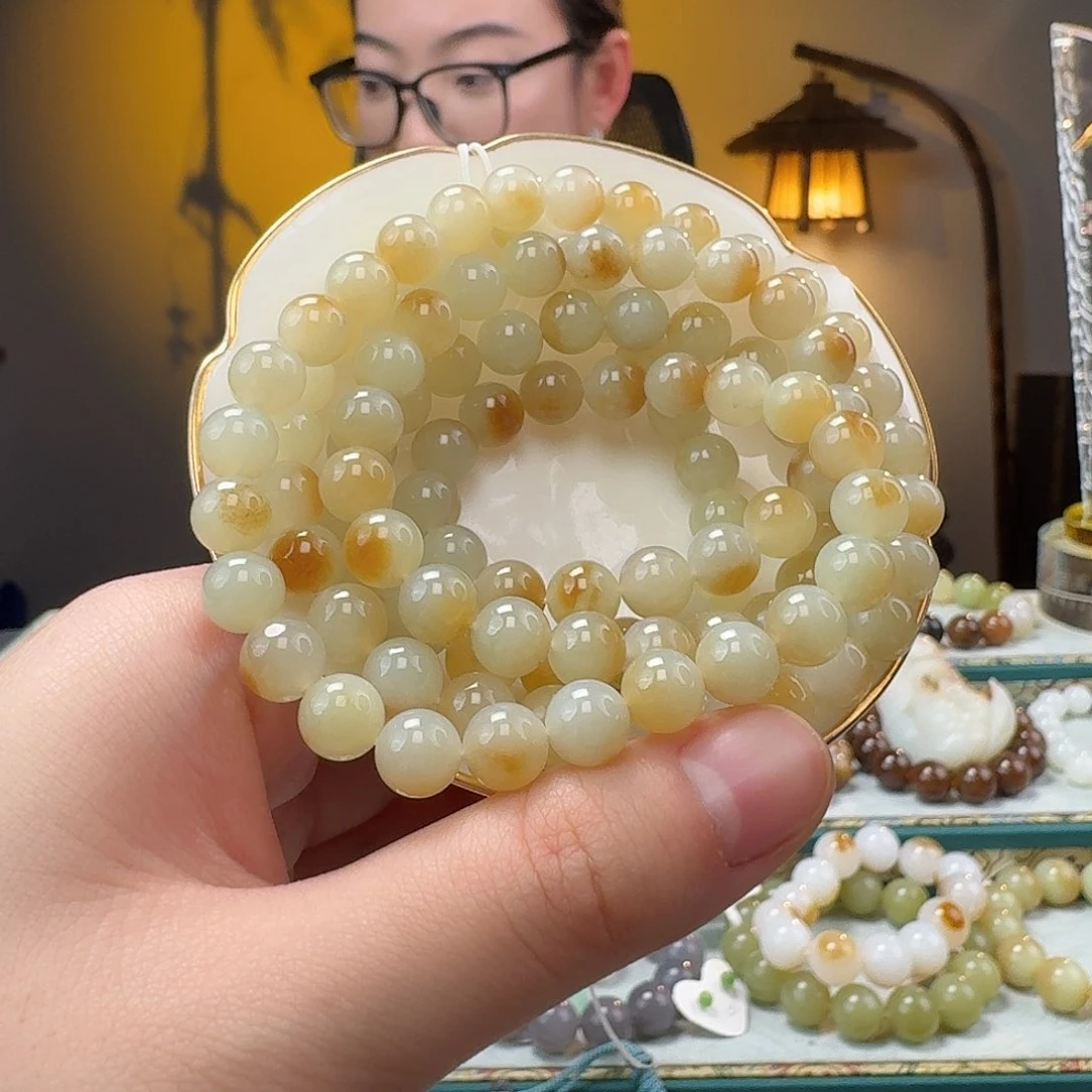 和田玉手串未镶嵌