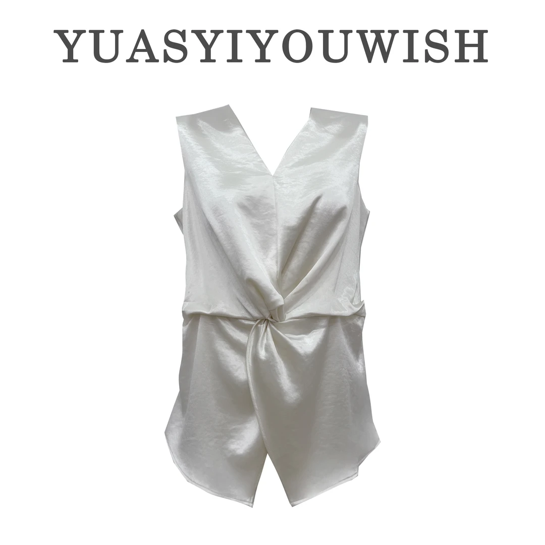 YUASYIYOUWISH[X Y] |“一朵花”设计师版型扭结立体设计感气质上衣