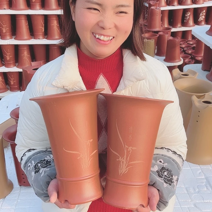 紫砂花盆宜兴紫砂精品花盆