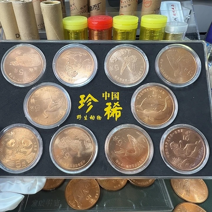 其他普通金属珍惜野生动物一套亚克力盒