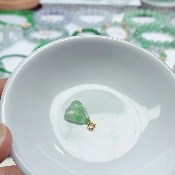 18K金镶嵌手链翡翠天然缅甸翡翠A货