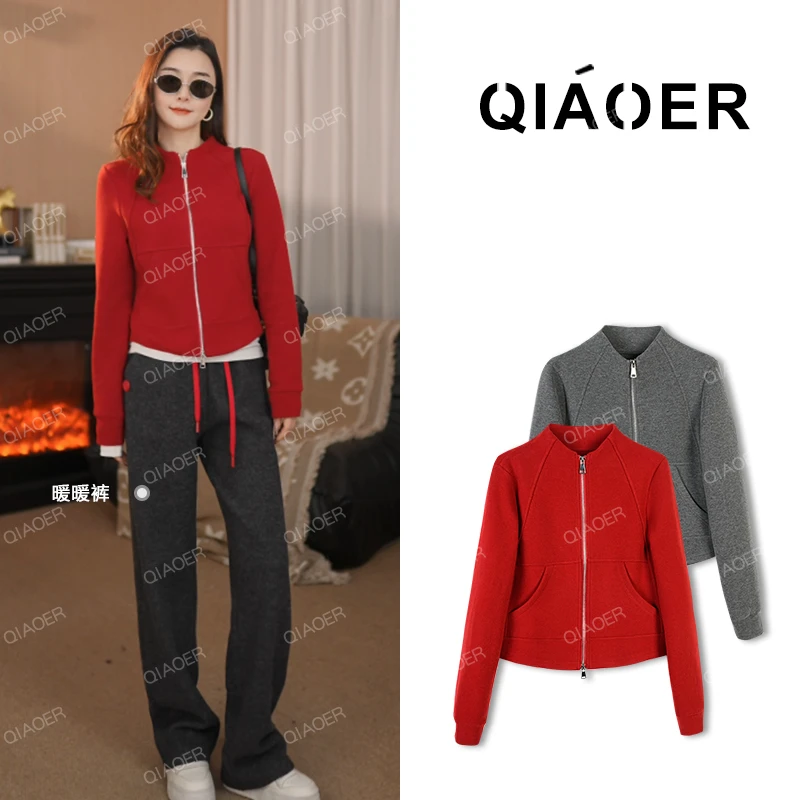 乔儿定制【立裁暖绒衣】磨毛抓绒衣鱼骨线立体裁剪休闲保暖加绒卫衣