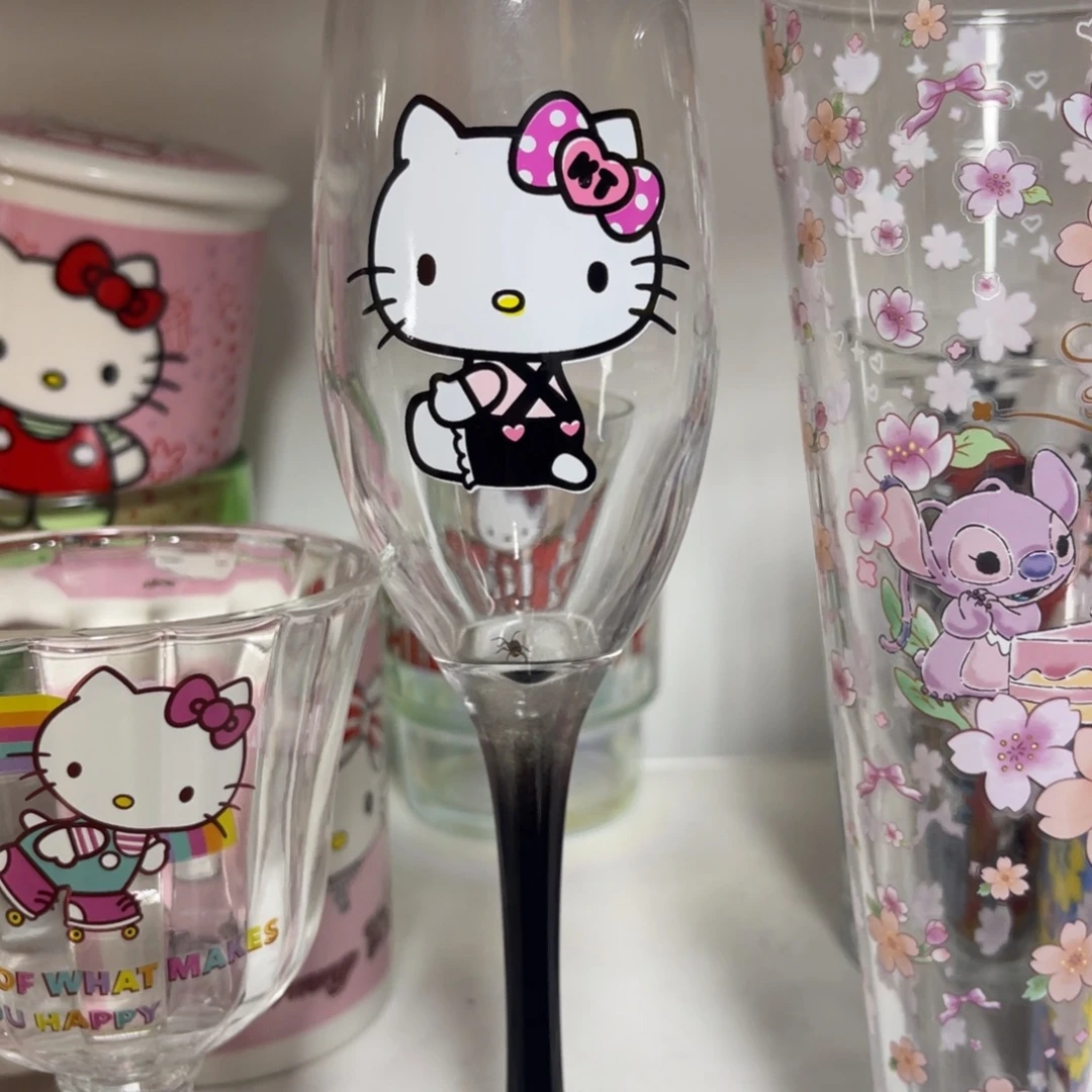 吸管款水晶玻璃黑色香槟杯