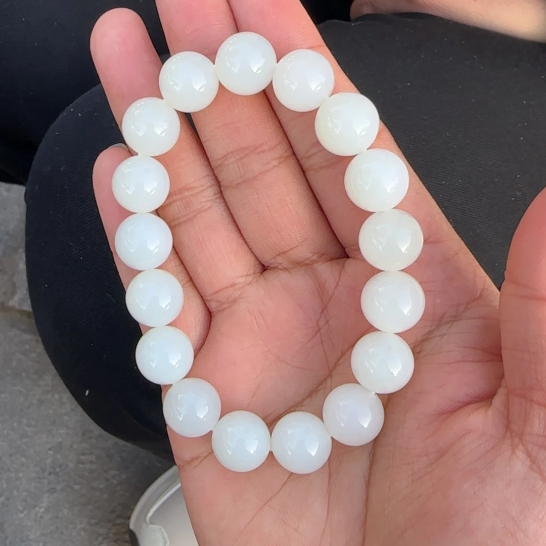 和田玉未镶嵌手串卡12