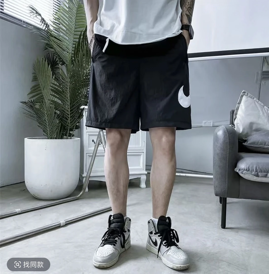 （商场撤柜）夏季短裤新款男女刺绣流短裤运动情侣短裤6740