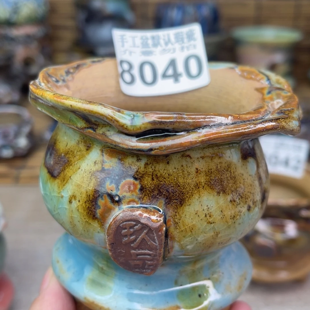 手工花盆默认瑕疵完美者勿拍