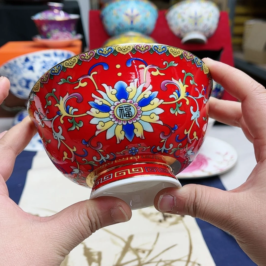 【闪购商品】珐琅5英寸4红。。。。。。