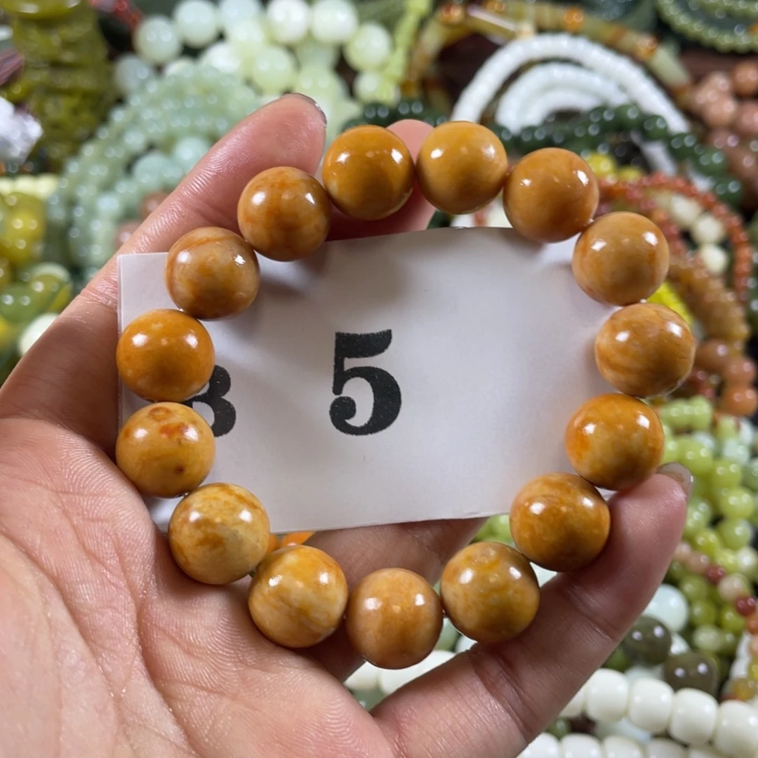 未镶嵌蛇纹石玉手链