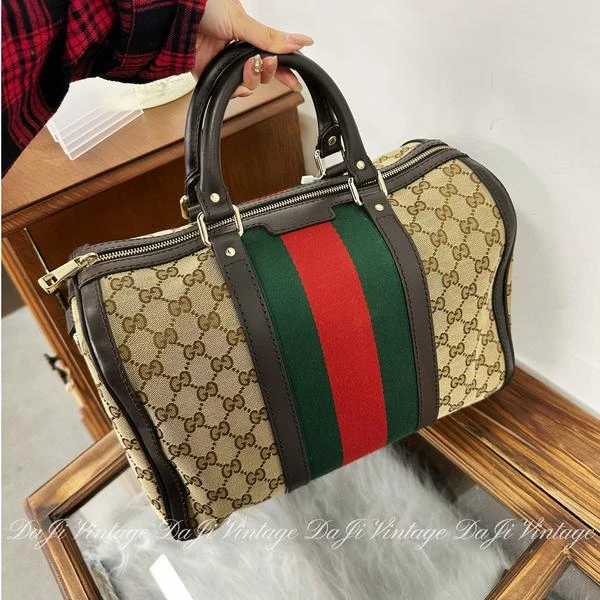 大吉中古/Gucci古驰老花波士顿32手提包