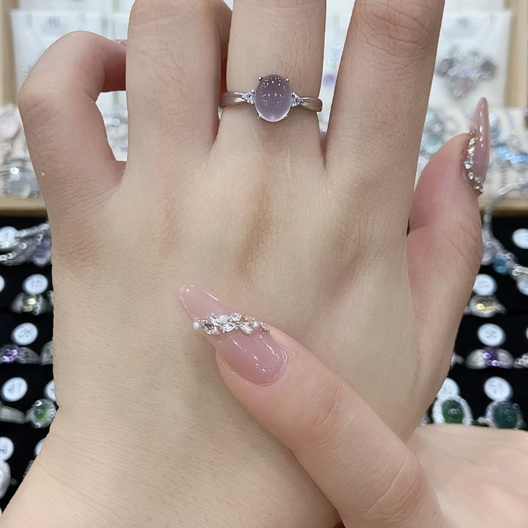 ᯤ***࿐银S925镶嵌萤石戒指