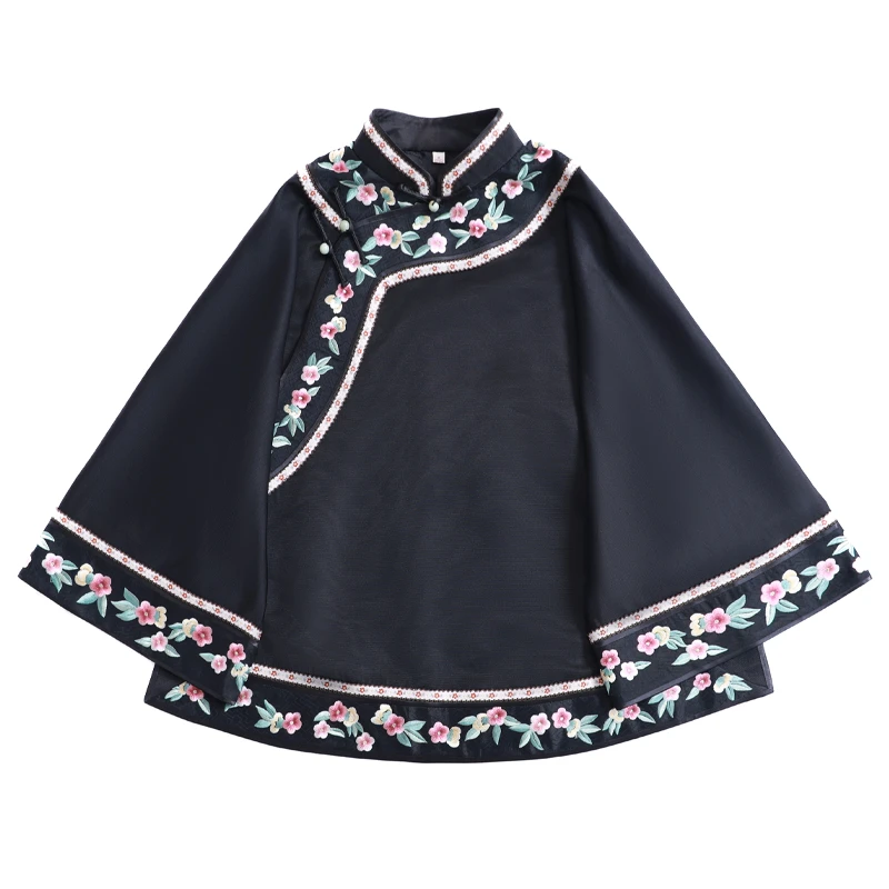 「月璐」乐锦坊复古中国风手工原创设计感百搭刺绣国潮女装汉服上衣