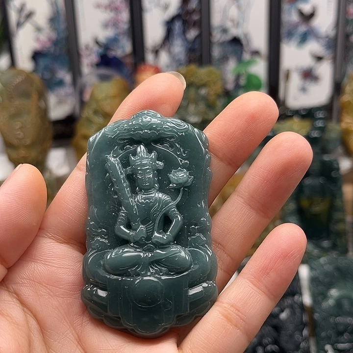 颈饰未镶嵌翡翠天然翡翠a货虚空