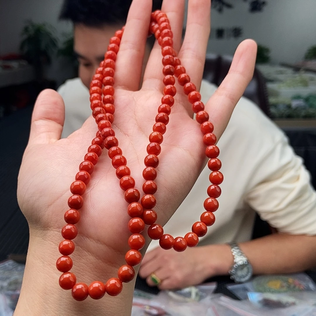 南红玛瑙未镶嵌颈饰颜色多样性发拍一发一