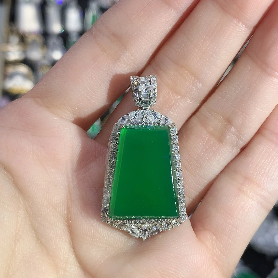 玛瑙/玉髓颈饰银S925镶嵌