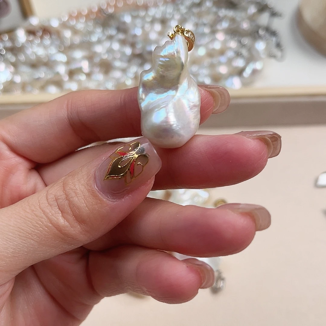 淡水珍珠颈饰银S925镶嵌