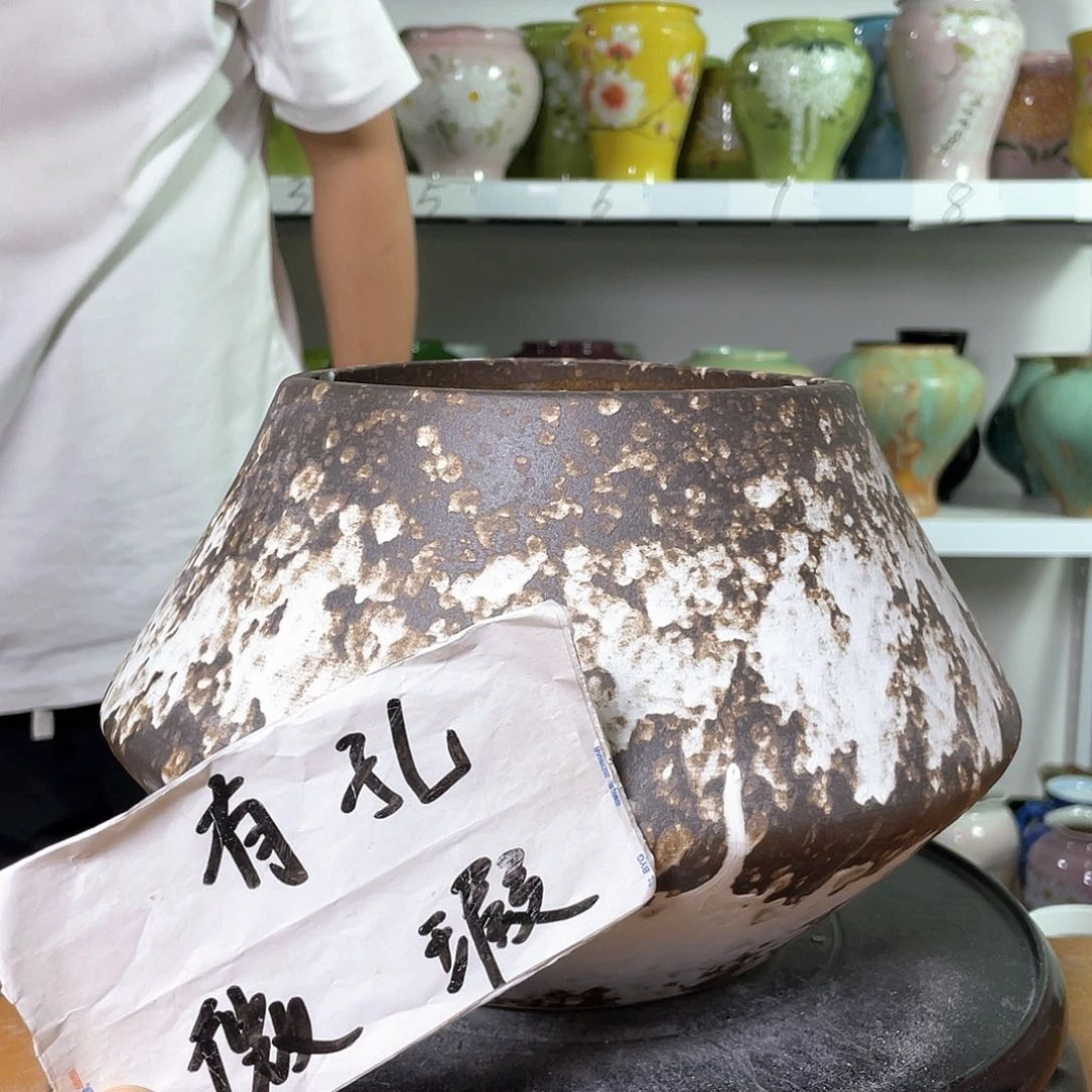 景德镇陶瓷花盆微瑕369