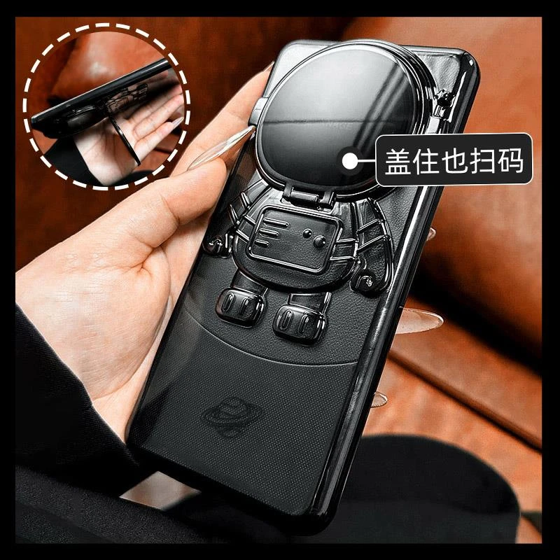 设计师原创适用华为mate60pro手机壳新款mate60pro+宇航员镜头隐