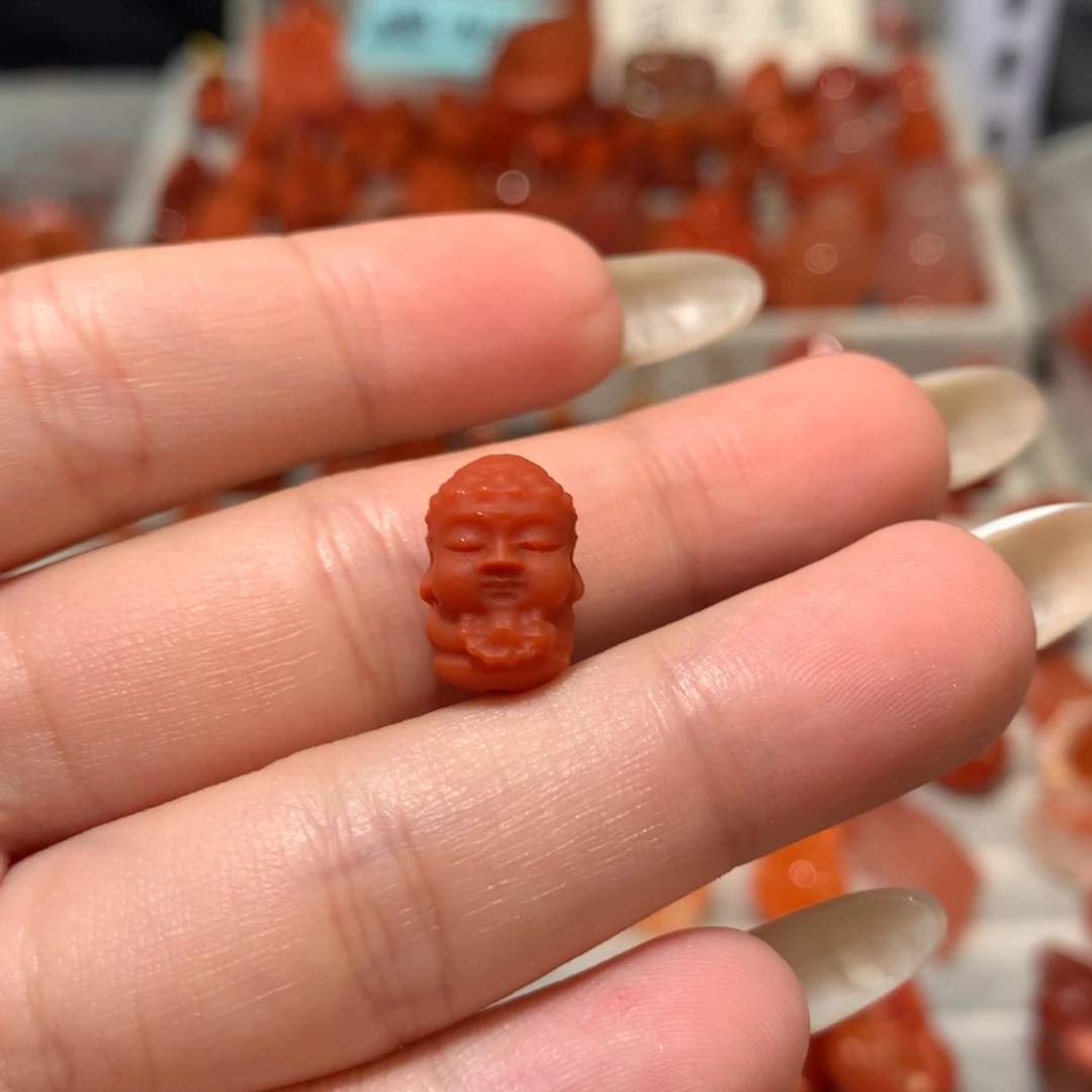 【闪购商品】未镶嵌宝宝佛南红玛瑙