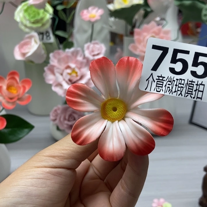 陶瓷手工制作陶瓷花