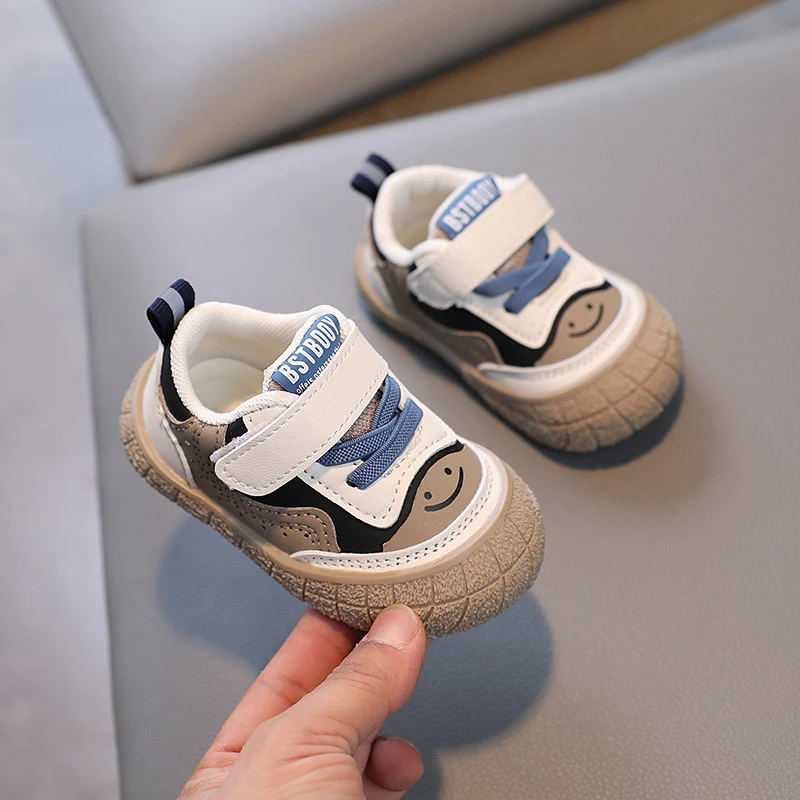 婴儿软底学步鞋2025秋季男宝宝鞋子防滑透气单鞋韩版小童运动鞋