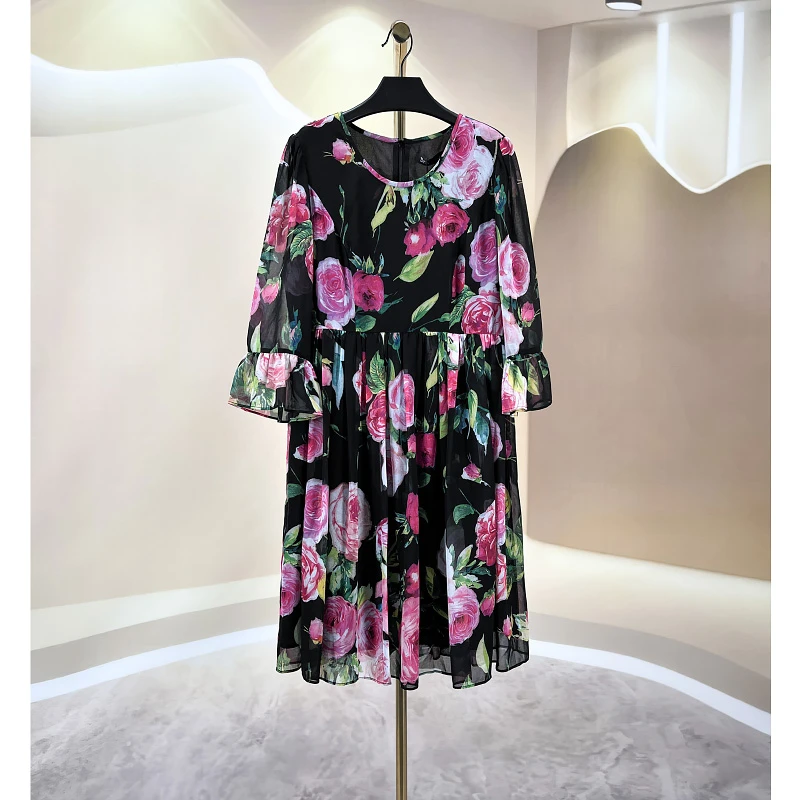 3990 春夏新款时尚休闲气质连衣裙 欧9012G