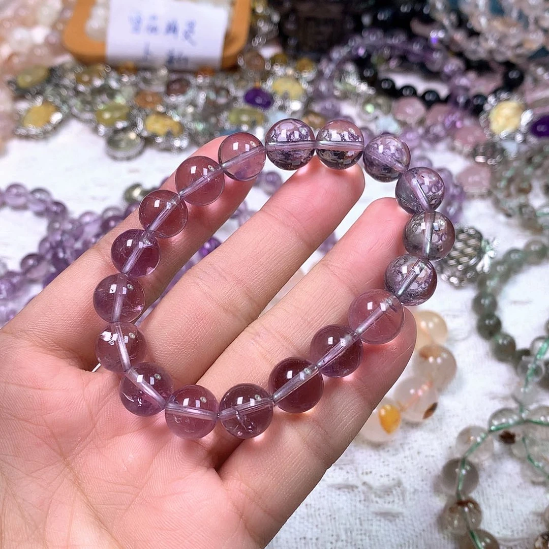 水晶手串未镶嵌C****?天然水晶