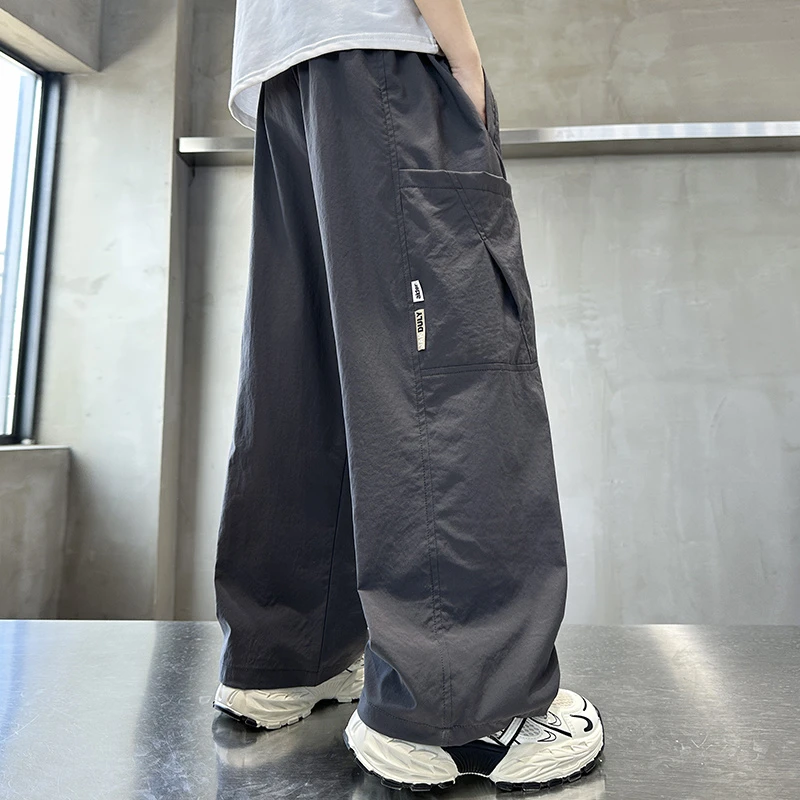 儿童装男童夏装工装裤子休闲裤2025新款中大童夏季男孩夏款薄款潮