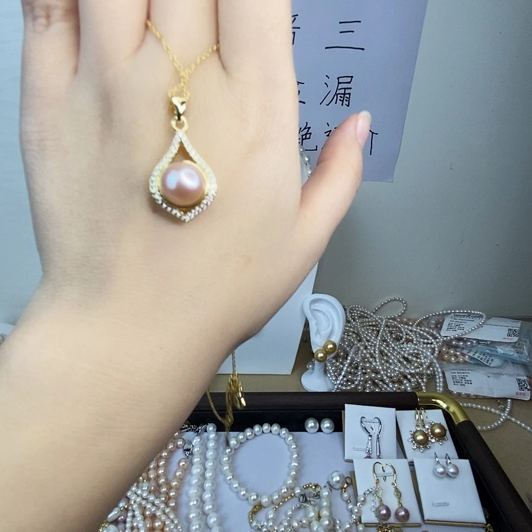 颈饰淡水珍珠合金