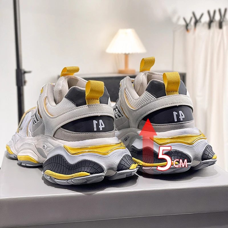 巴黎老爹鞋女2024秋冬季新款厚底时尚休闲透气百搭运动情侣鞋男潮