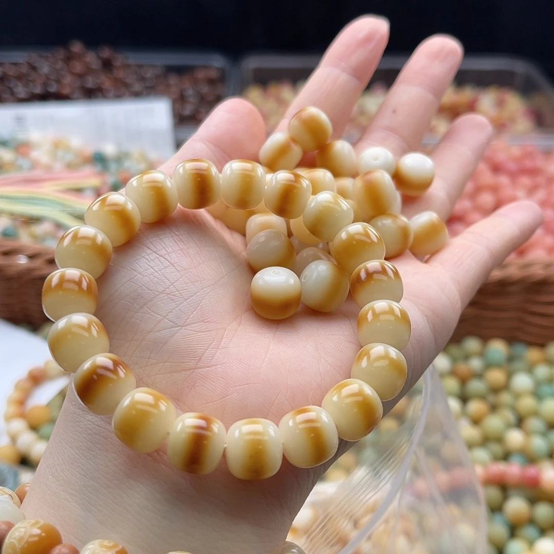 白玉菩提吊坠c11mm/33颗一线天