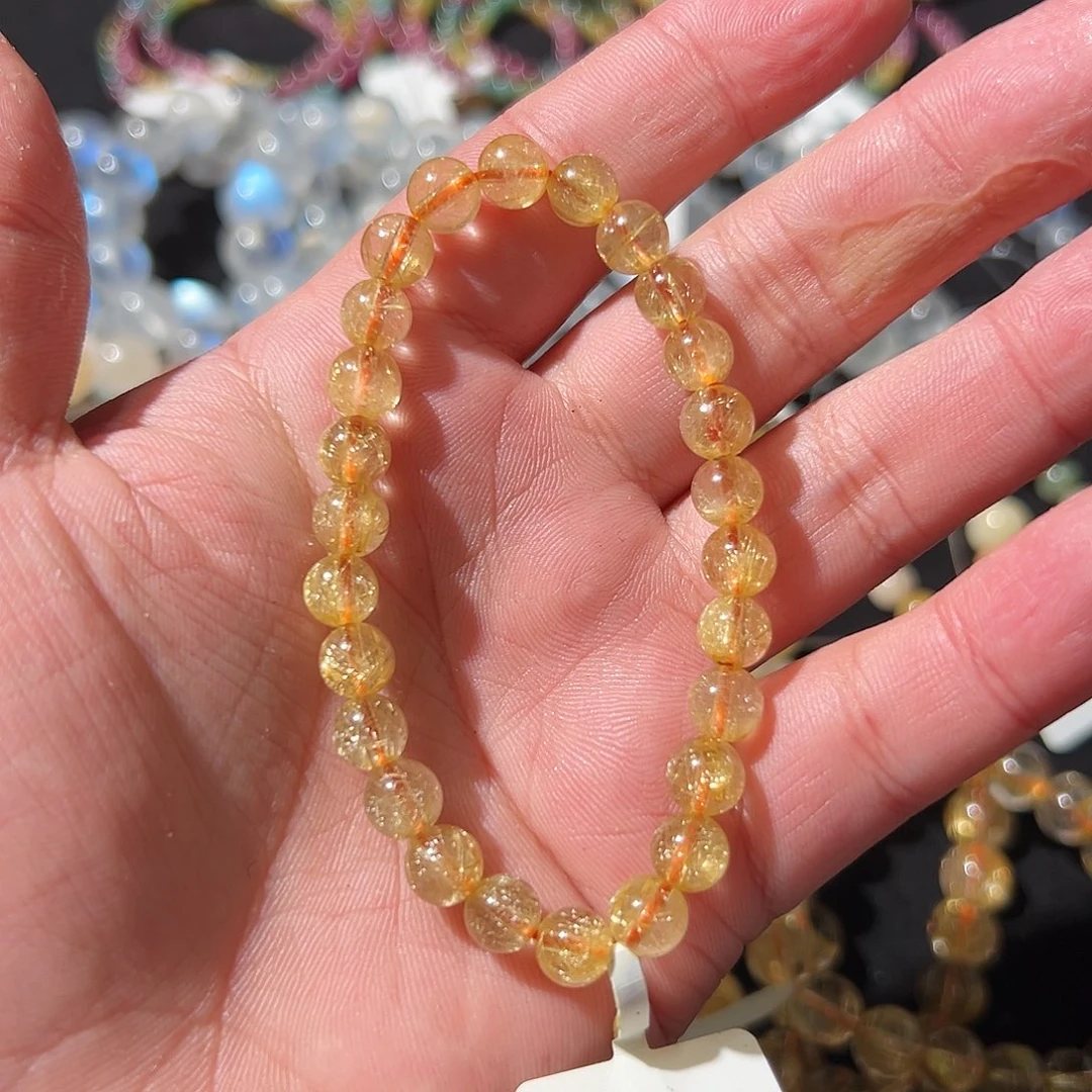 未镶嵌手链水晶金发1