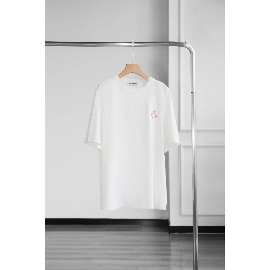 时尚拼色刺绣休闲半袖T恤DLLFY1739