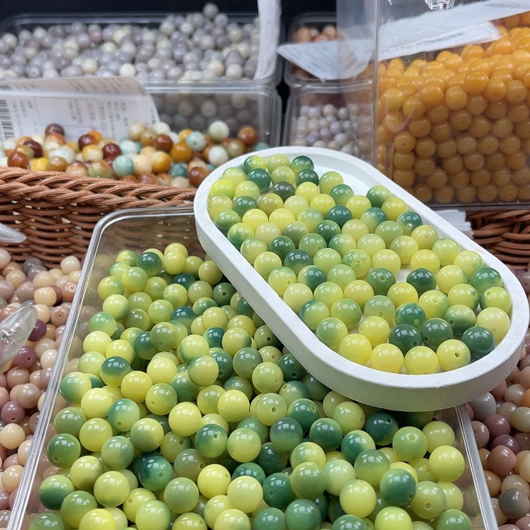 白玉菩提吊坠z微瑕12mm/50+60颗