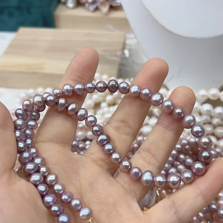 淡水珍珠发饰银S925镶嵌古*云