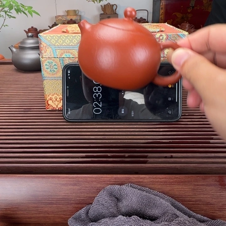 y***g紫砂茶壶朱泥全手150cc