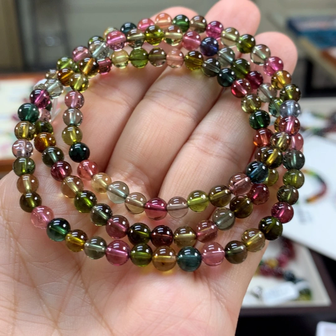 碧玺手链未镶嵌5.4左右