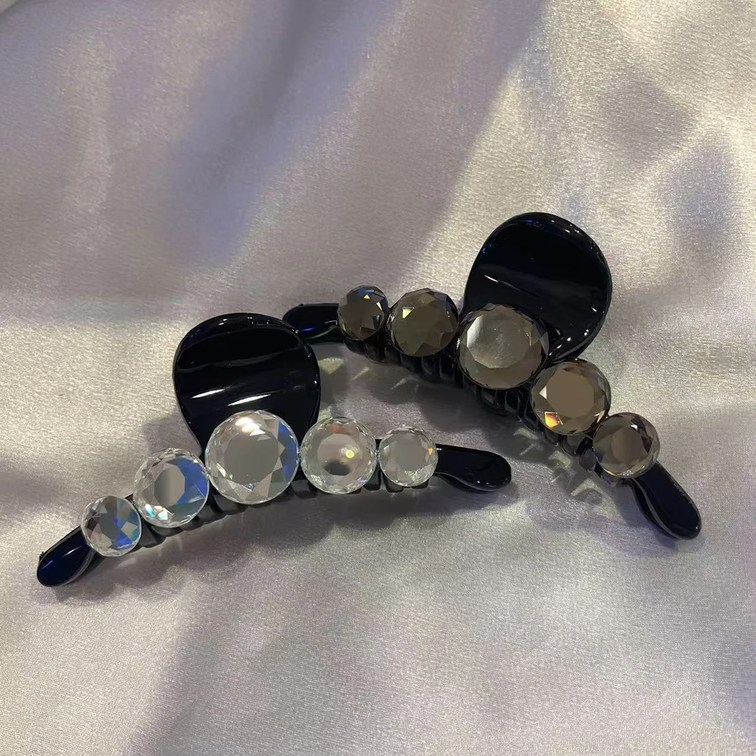 韩国 设计 气质 小众 ins 手工 闪闪 半抓夹D315