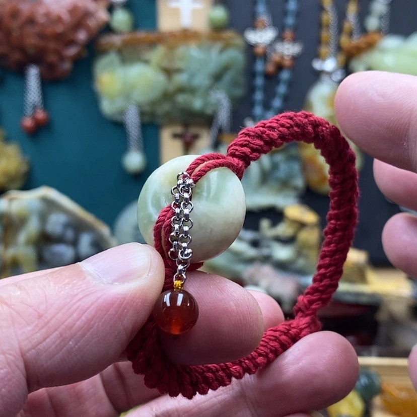 【闪购商品】蛇纹石玉手牌未镶嵌