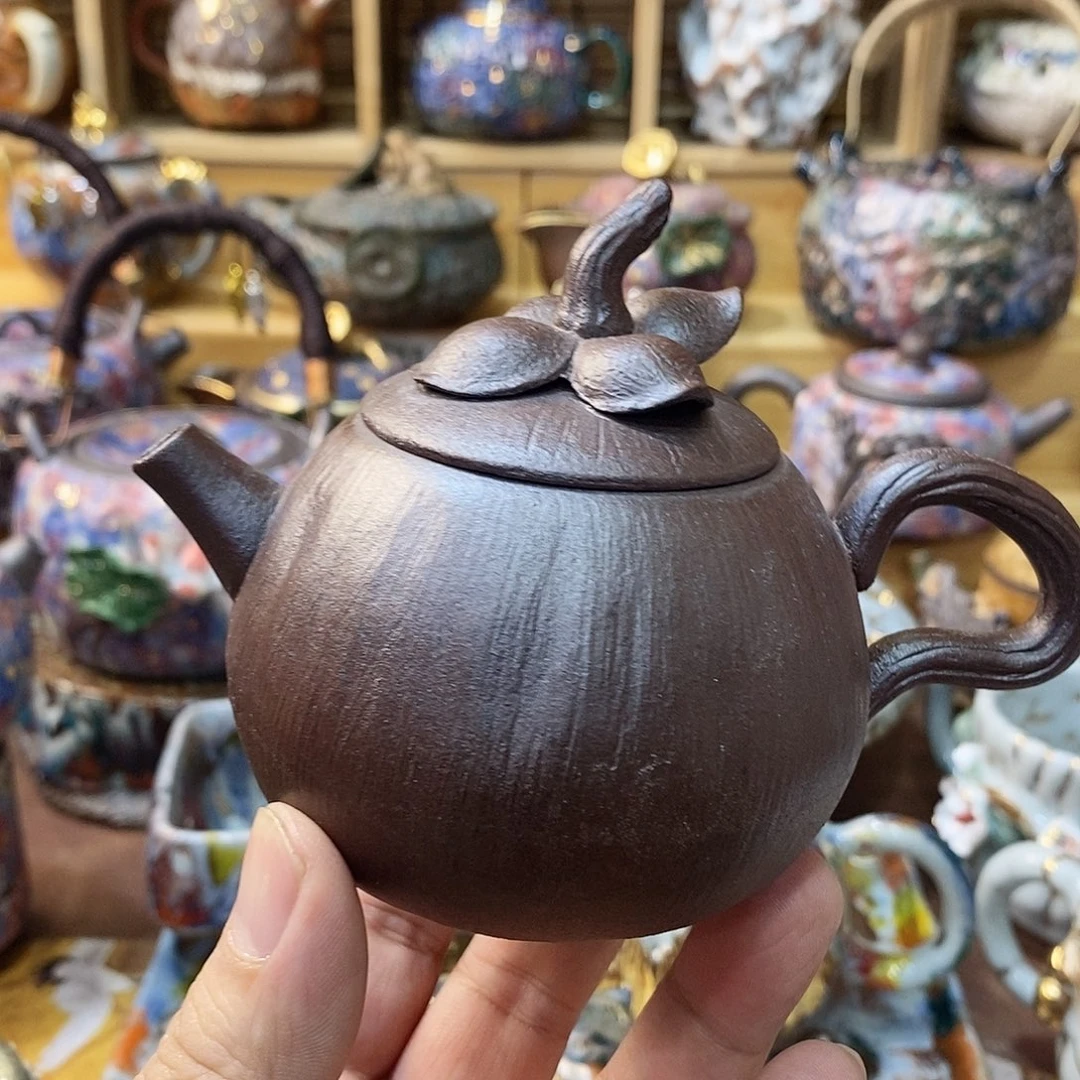 粗陶志野柴烧茶器