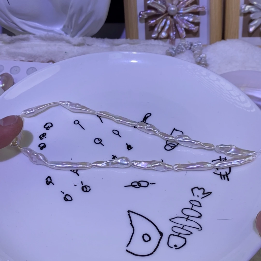 淡水珍珠银S925镶嵌颈饰