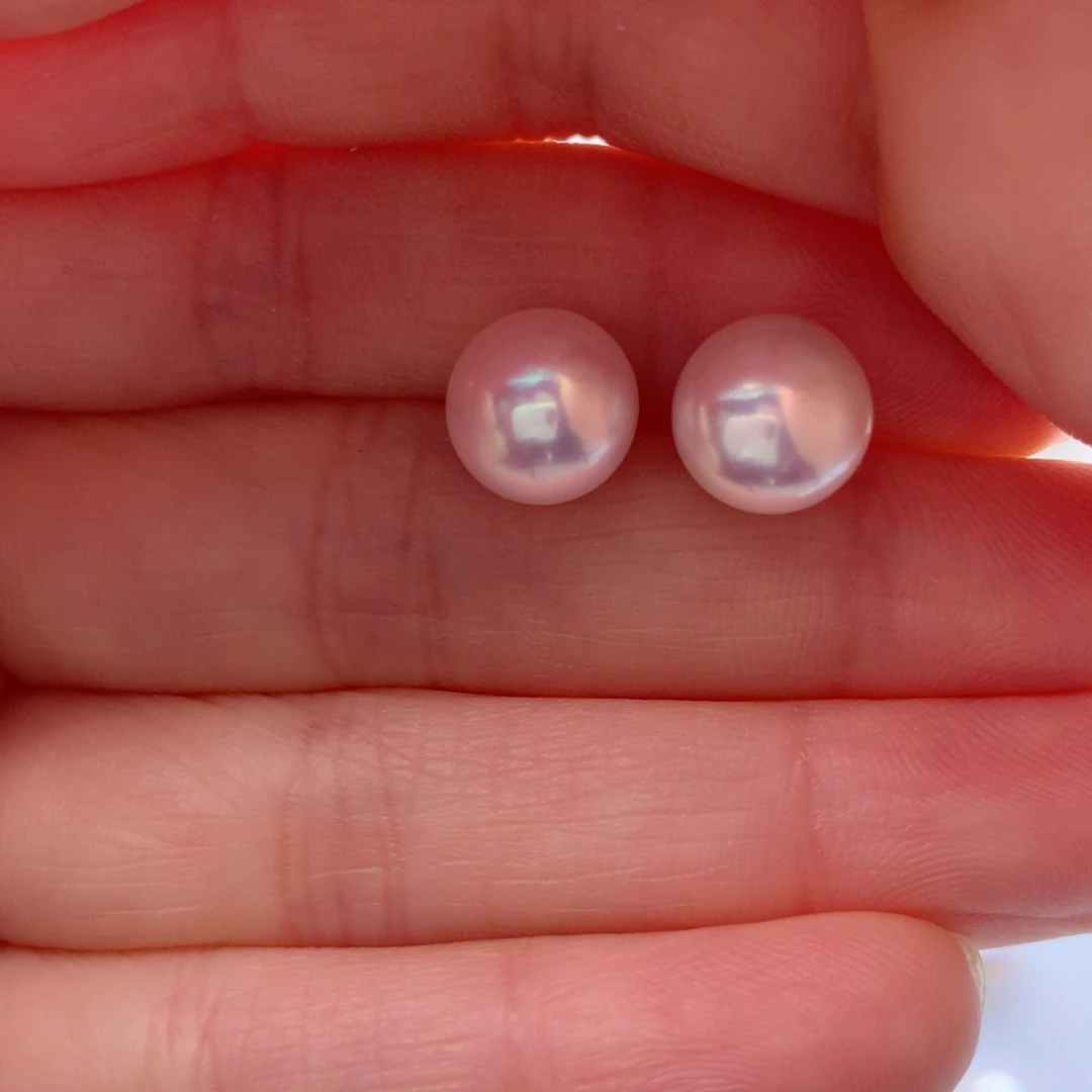 淡水珍珠耳饰合金