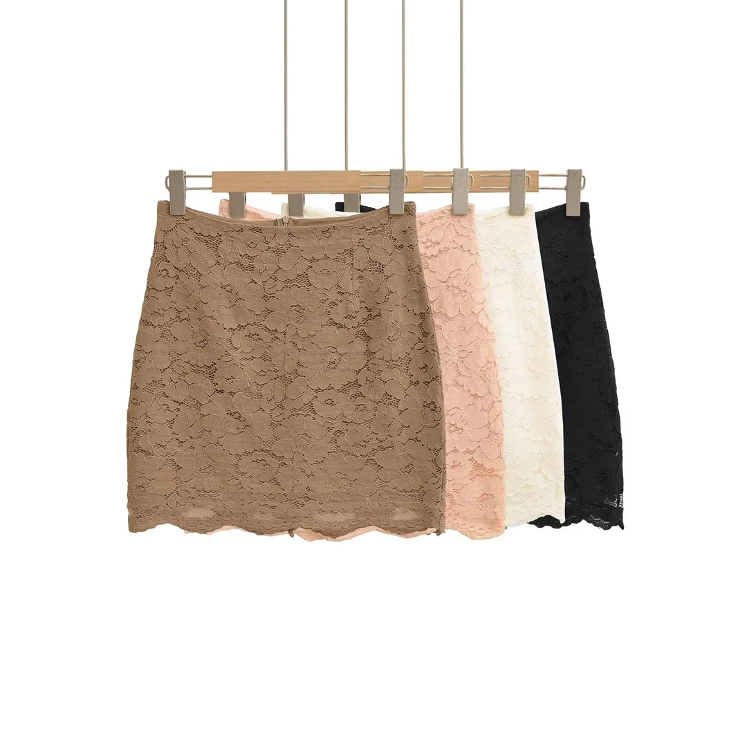 7633 蕾丝性感半身裙