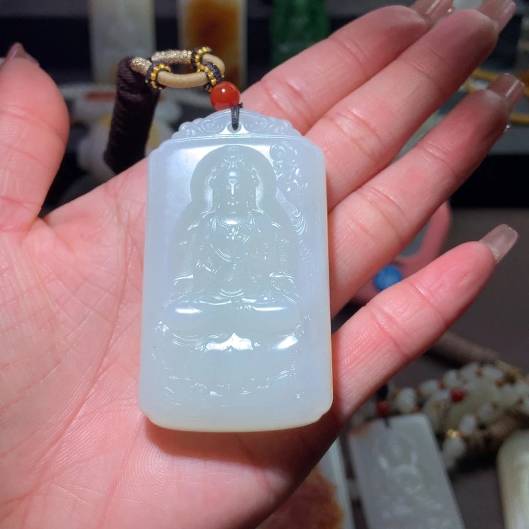 和田玉挂件未镶嵌秋*