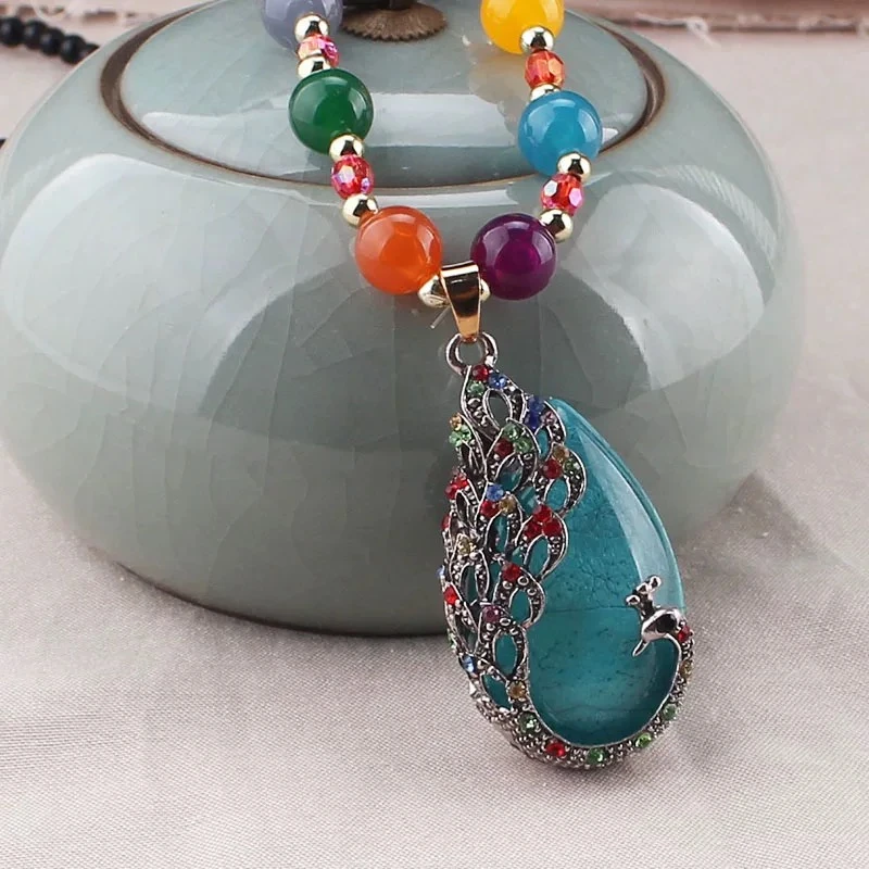 铜合金项链 手工气质时尚百搭复古古风长款民族风项链2166