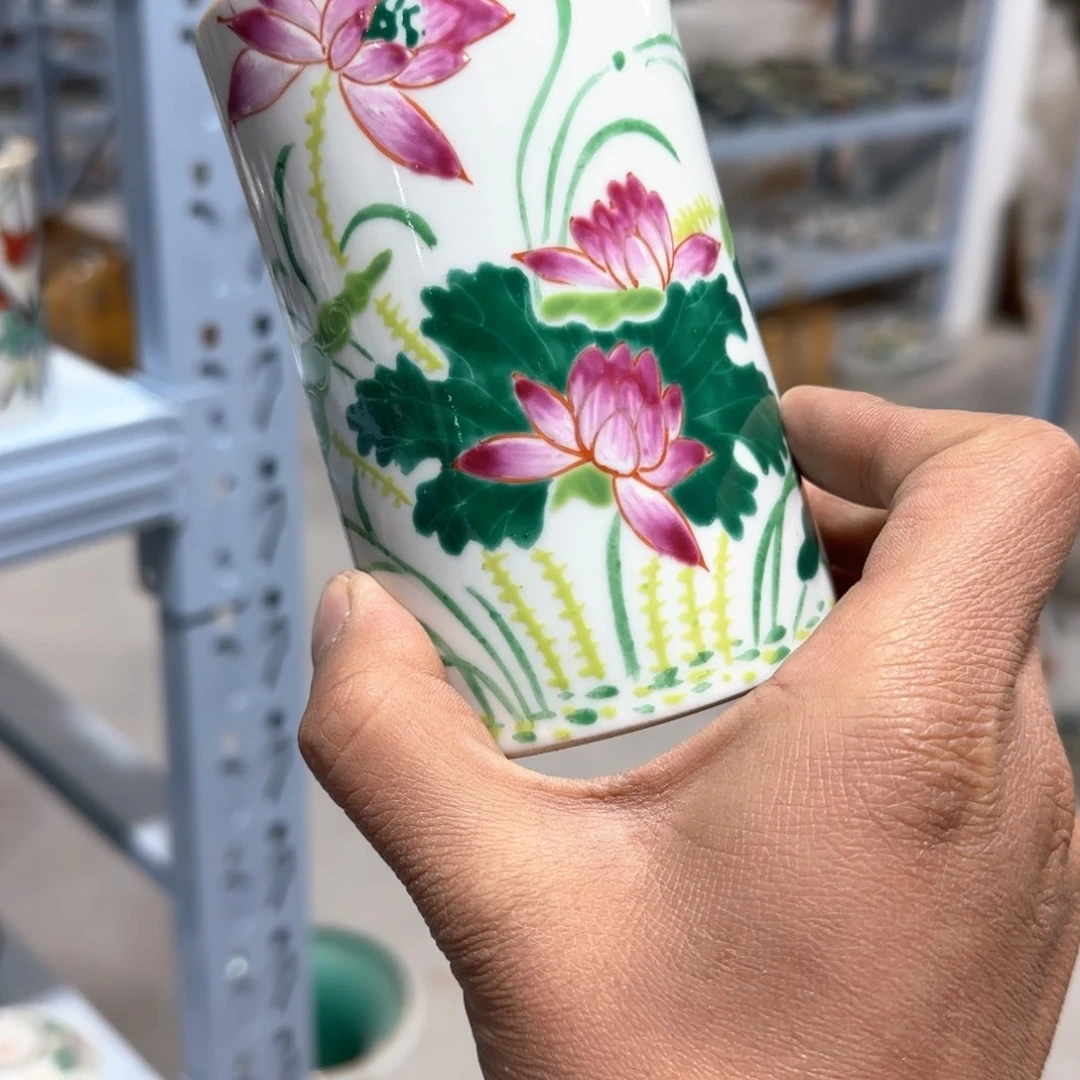 瓷片摆件手绘瓷器全部处理