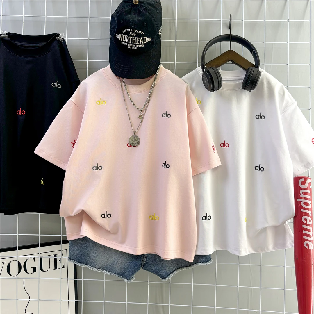 童装男童短袖t恤2025夏季新款中大童男孩刺绣上衣打底衫洋气潮牌