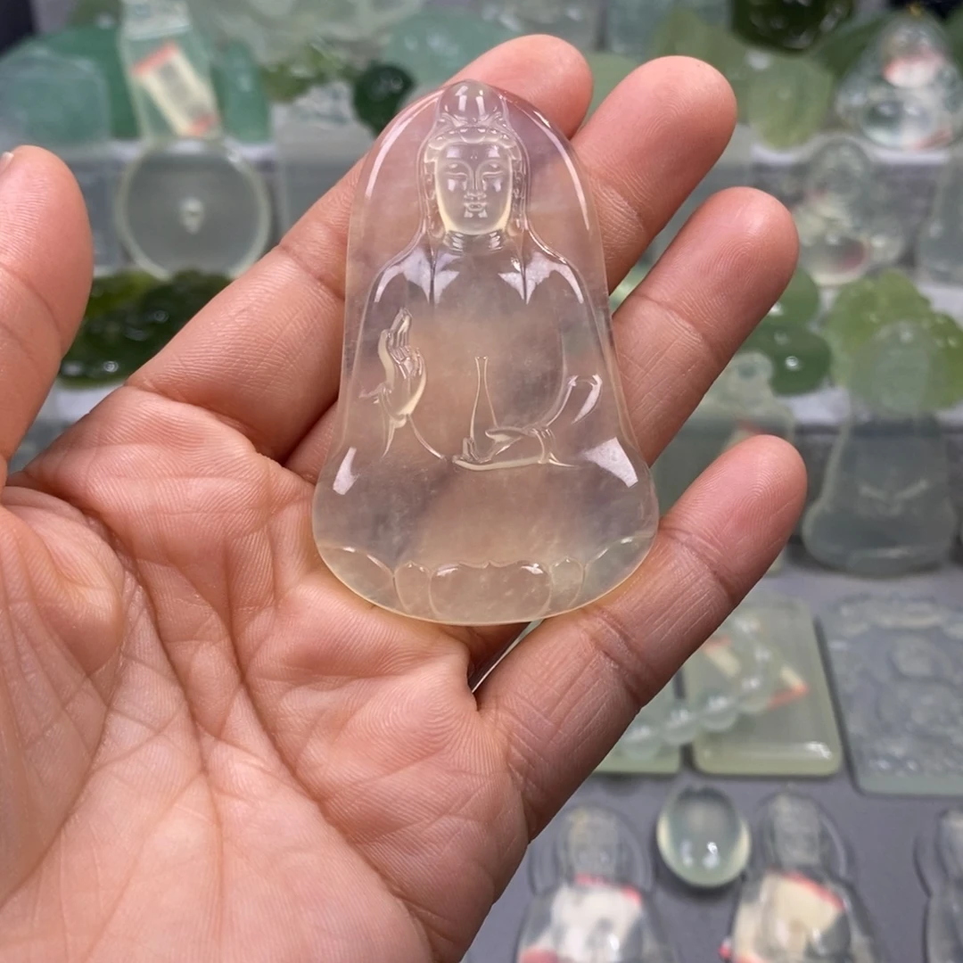 蛇纹石玉未镶嵌手把件